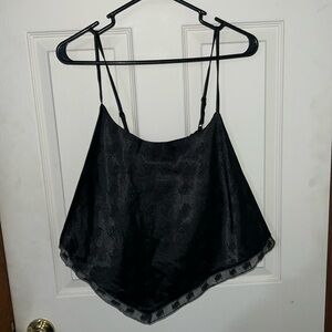 YITTY silky black pajama top 1X